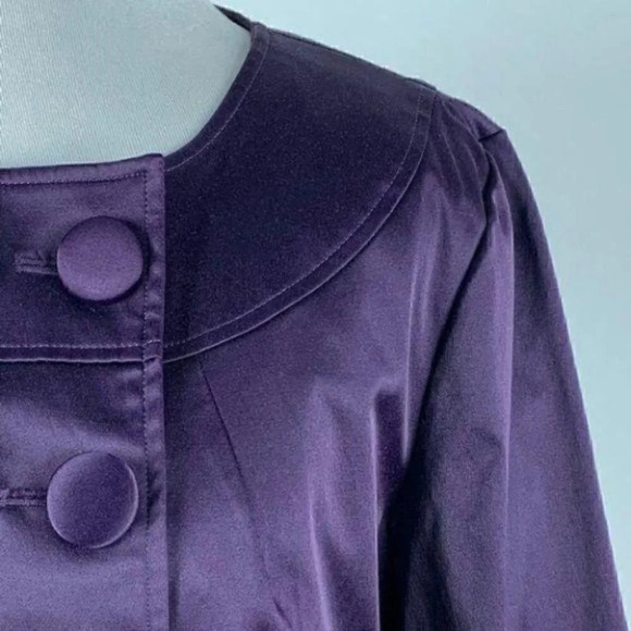 APT 9 blazer size S purple satin double breasted - Picture 5 of 10